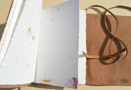 Custom Made Journal Diary Women Leather Bound Handmade Paper Art Sketchbook (581)