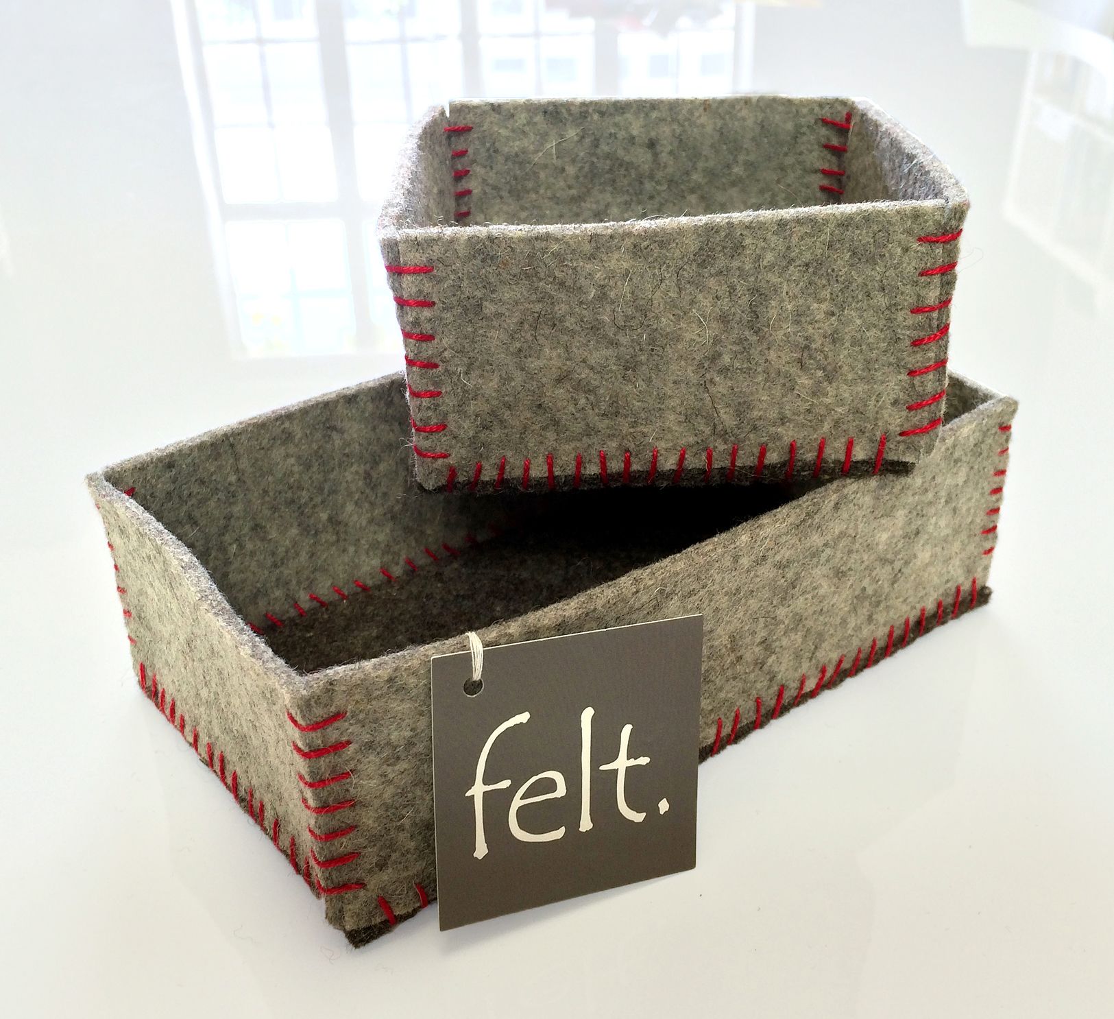 Buy Custom Wool Felt Boxes + Vessels, made to order from felt. by RG