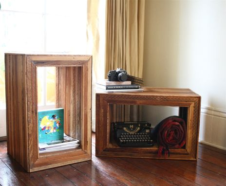Custom Made The Barracks Table Modular End Tables, Nightstands, Made From Reclaimed New Orleans Wood