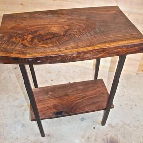 Live Edge Entry Tables Hall And Accent Slab Live Edge Walnut Entry Table By Michael Heuser