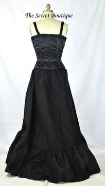 Custom Made Black Romantic Victorian Wedding Dress