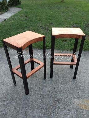 Custom Made Sapele Pub Table Set