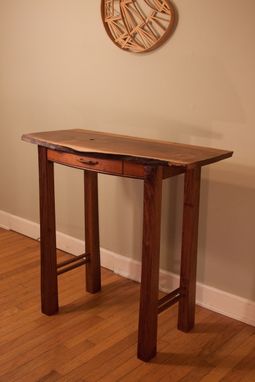 Custom Made Old Growth Black Walnut Solid Wood Side Table