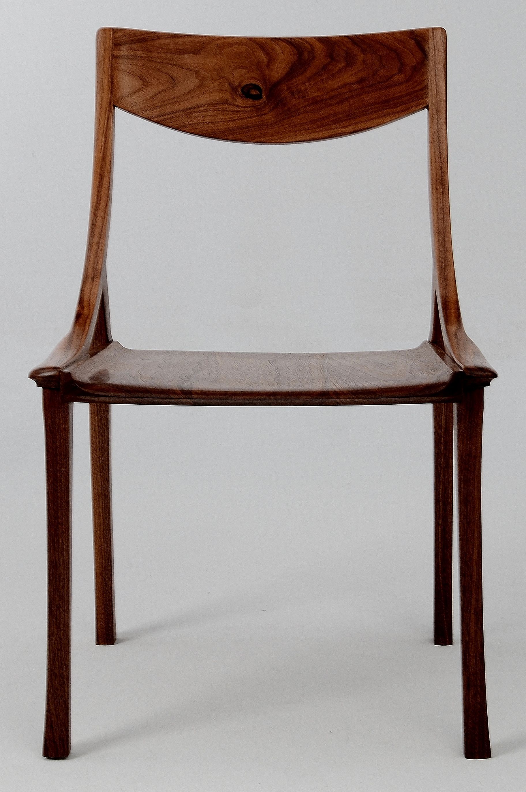 Buy Custom Made Walnut Dining Or Side Chair, made to order from Ed Rizzardi, Woodworker
