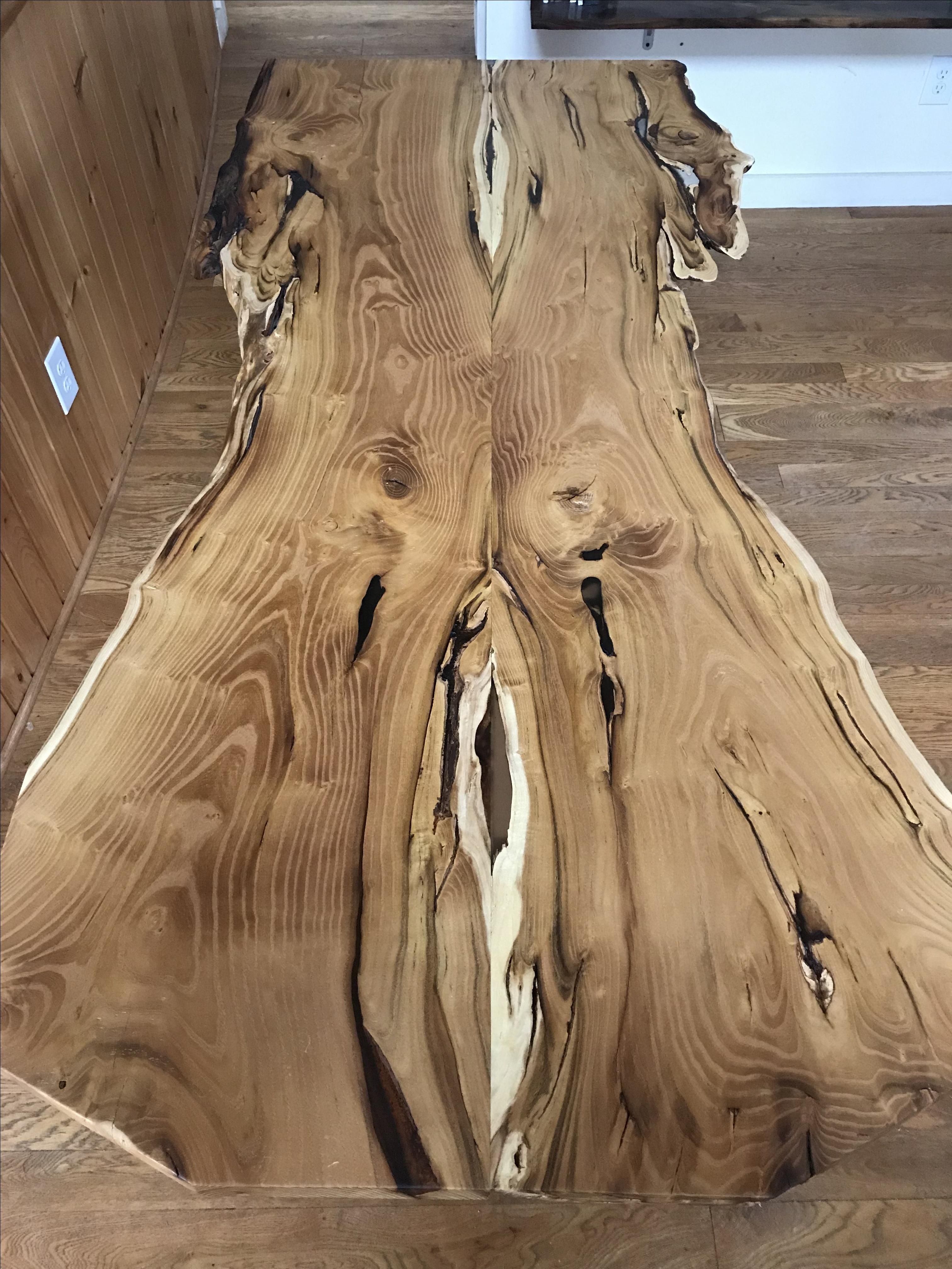 Hand Crafted Live Edge Black Locust Table by Martin Rustics