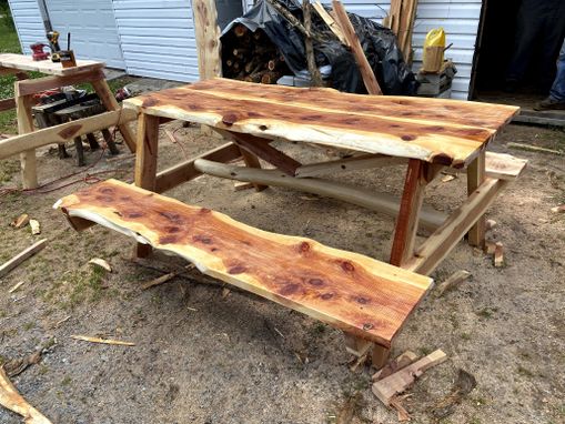 Custom Made Picnic Table Red Cedar