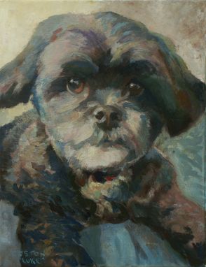 Custom Made Dog Portrait Oil Painting