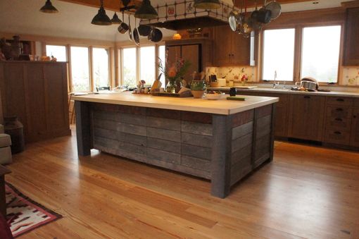 Custom Made Rustic Kitchen Island