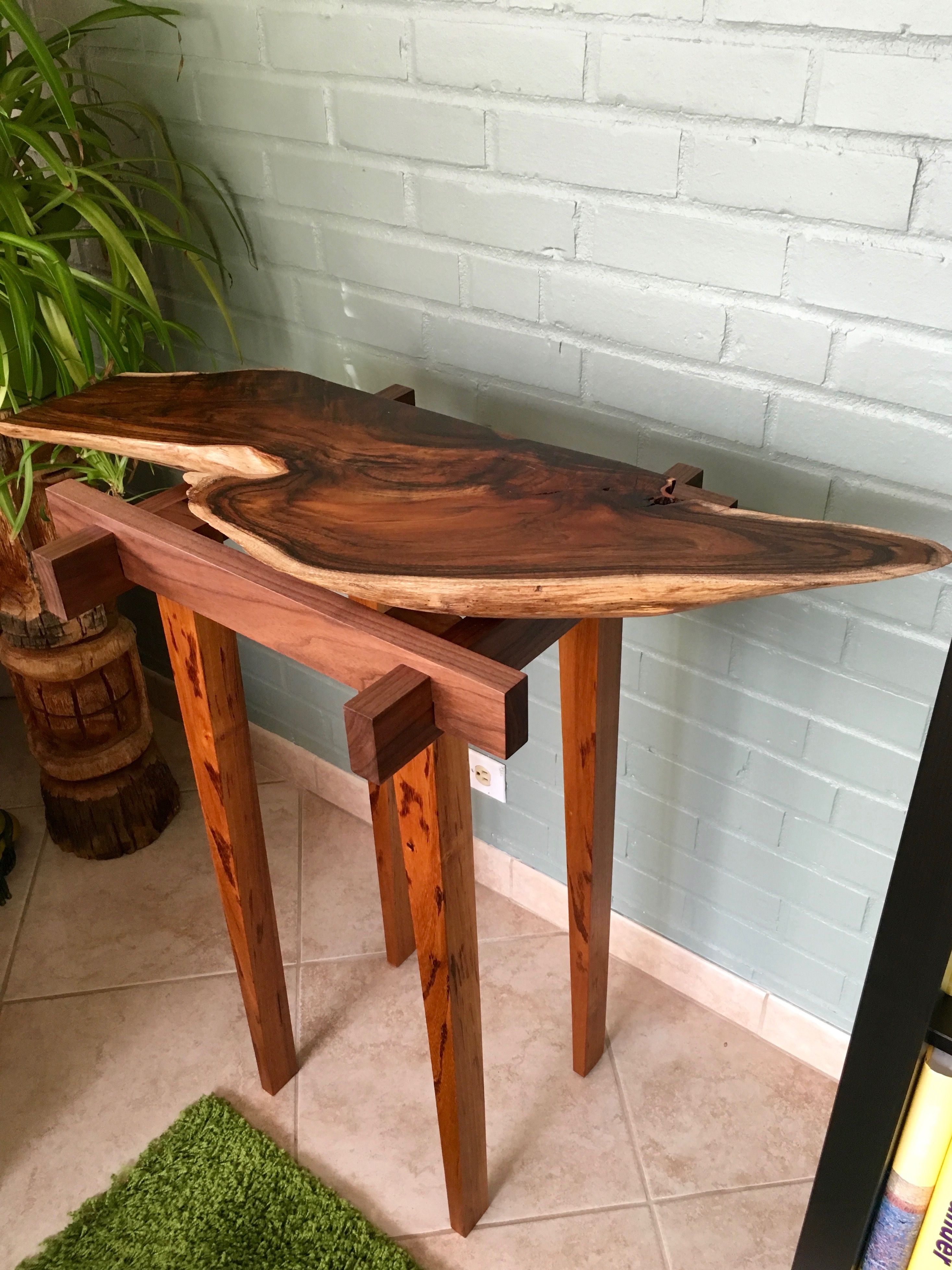 Hand Crafted Hawaiian Koa Live Edge Table by Puffball Designs LLC
