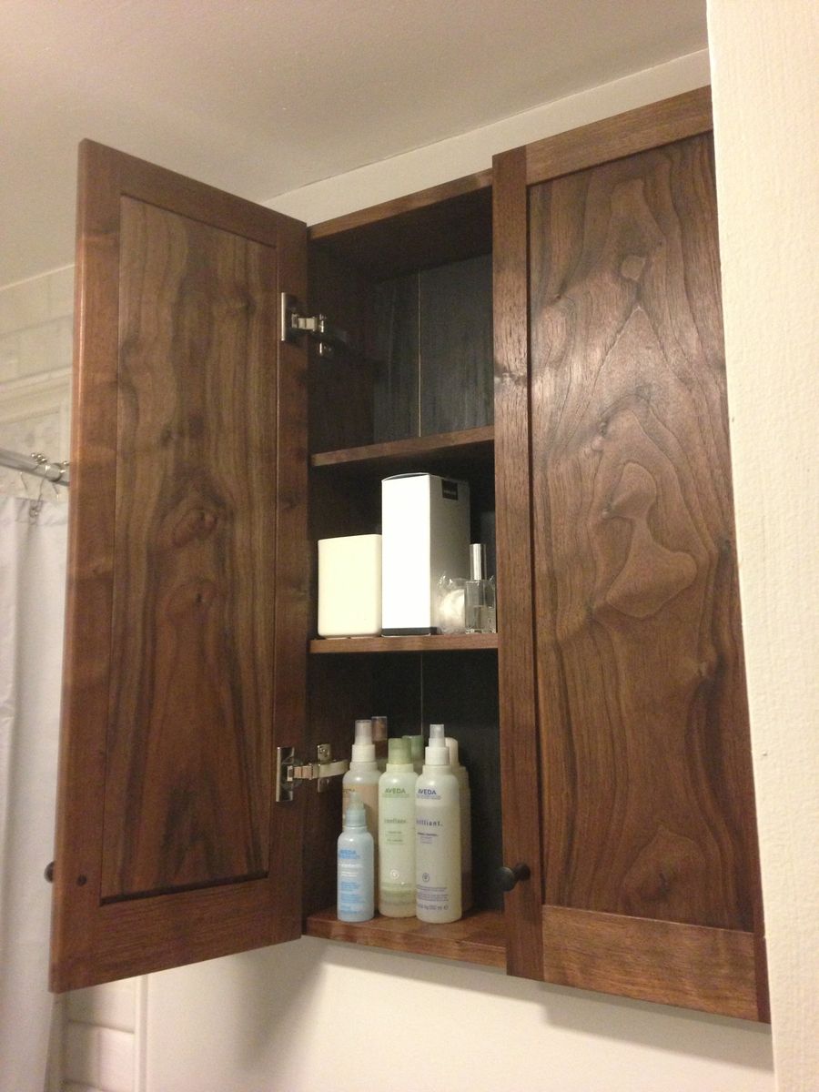 Custom Made Walnut Bathroom by Broadleaf Studio