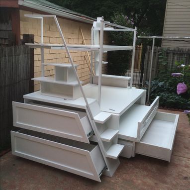 Custom Made Trundle Bunk Bed And Drawers