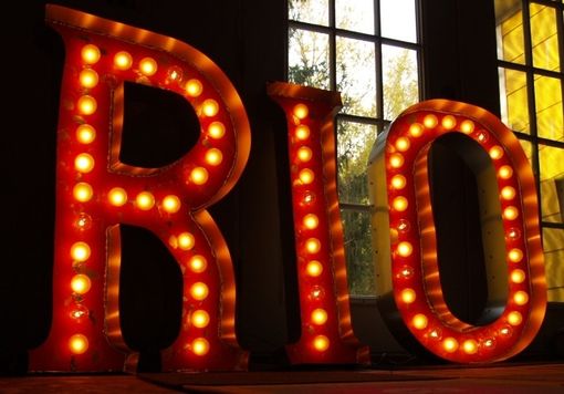 Custom Made Rio New Buffalo Inspired 3ftx2ft Each Vintage Marquee Art Letter