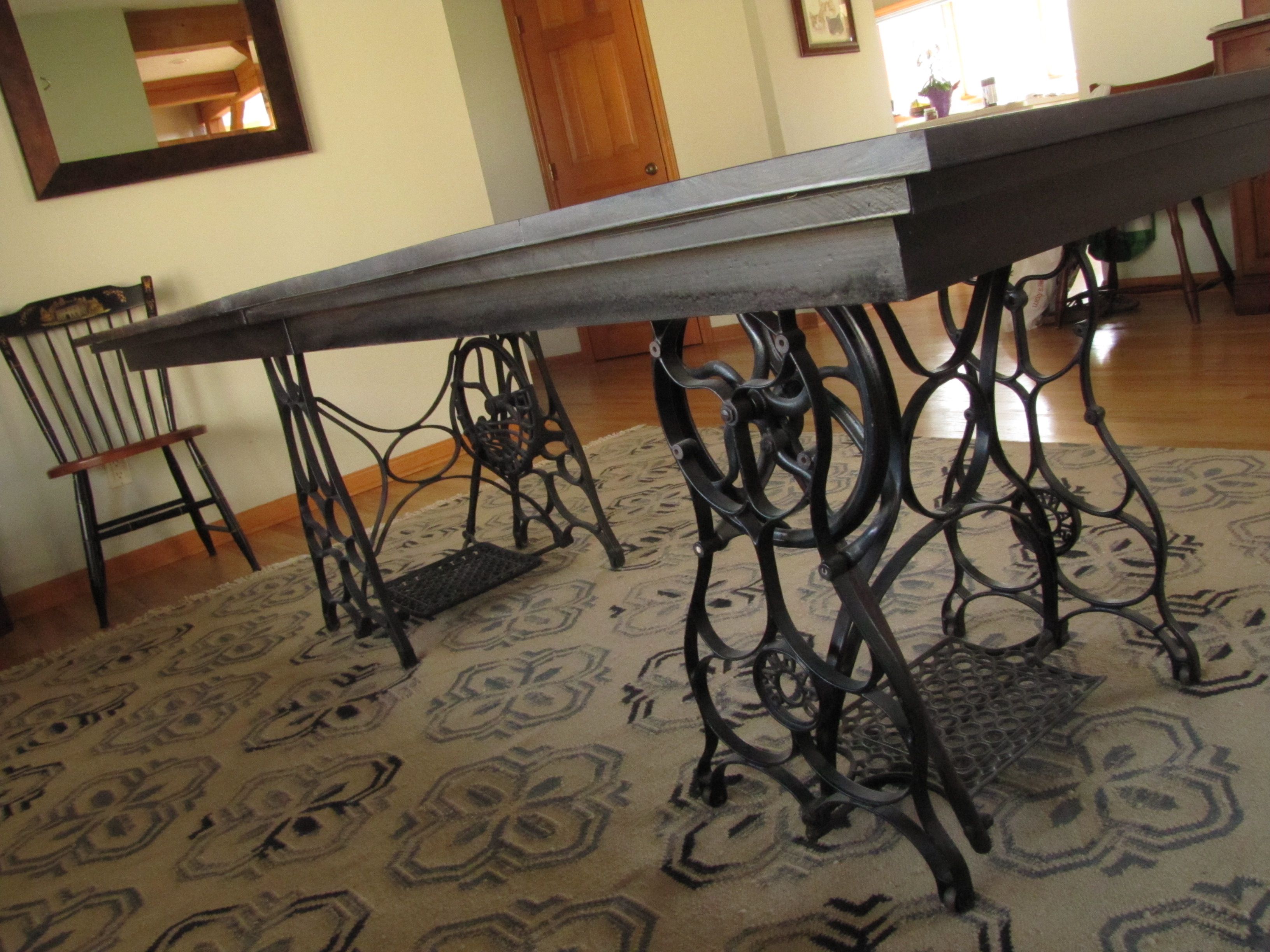 Hand Made Rustic Expanding Dining Room Table by er Wood Designs