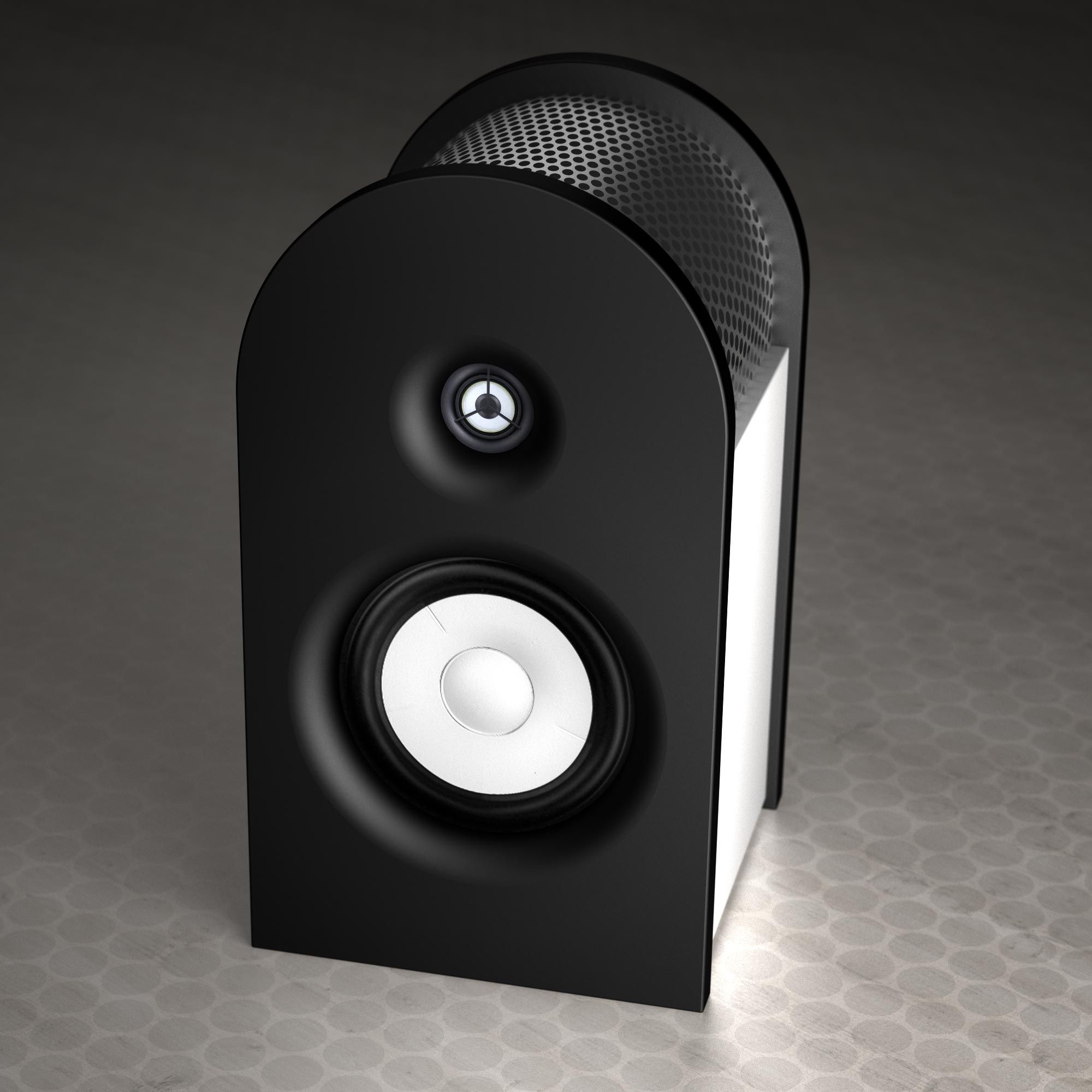 Buy Hand Crafted Cathedral 1.0 Amplified Bookshelf Speaker (Neutral Paint Colors And Hardwoods