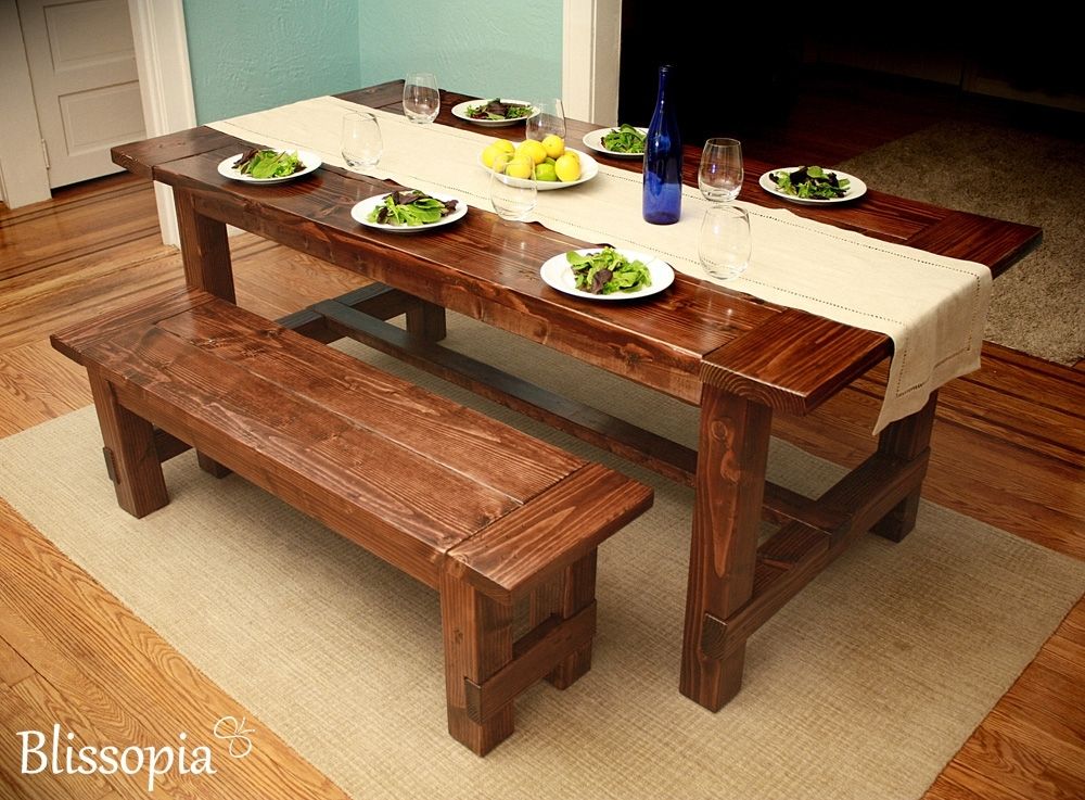 Custom Farmhouse Dining Table by Blissopia | CustomMade.com