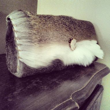 Custom Made Deerhide Clutch With Small Antler Piece