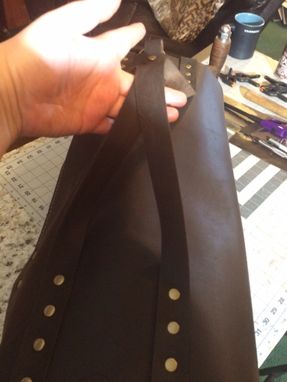 Custom Made Hand Made Buffalo Leather Duffle Bag