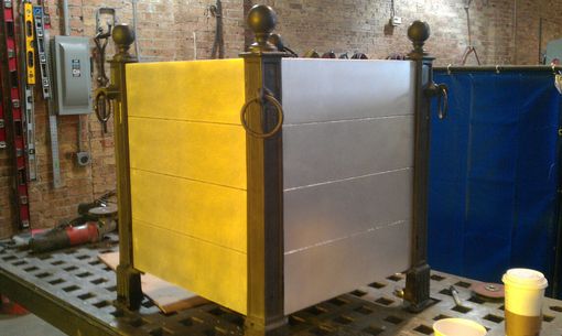 Custom Made Aluminum And Cast Steel Planter Box