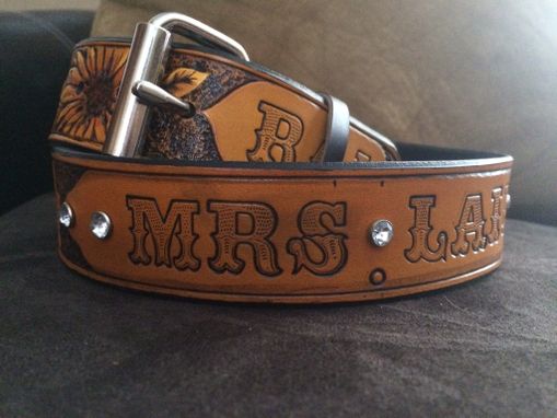 Custom Made Customized Western Style Leather Belt