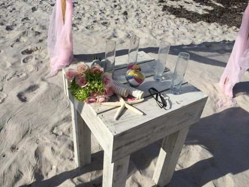 Custom Made Weathered Beach Tables
