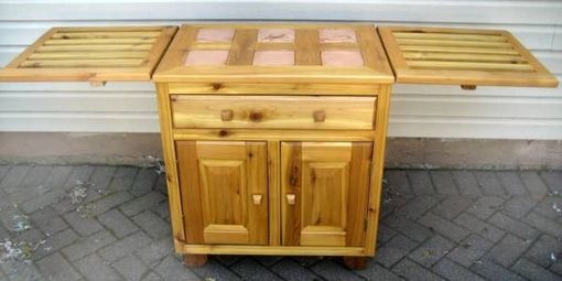 Custom Made Cedar Patio Cabinet