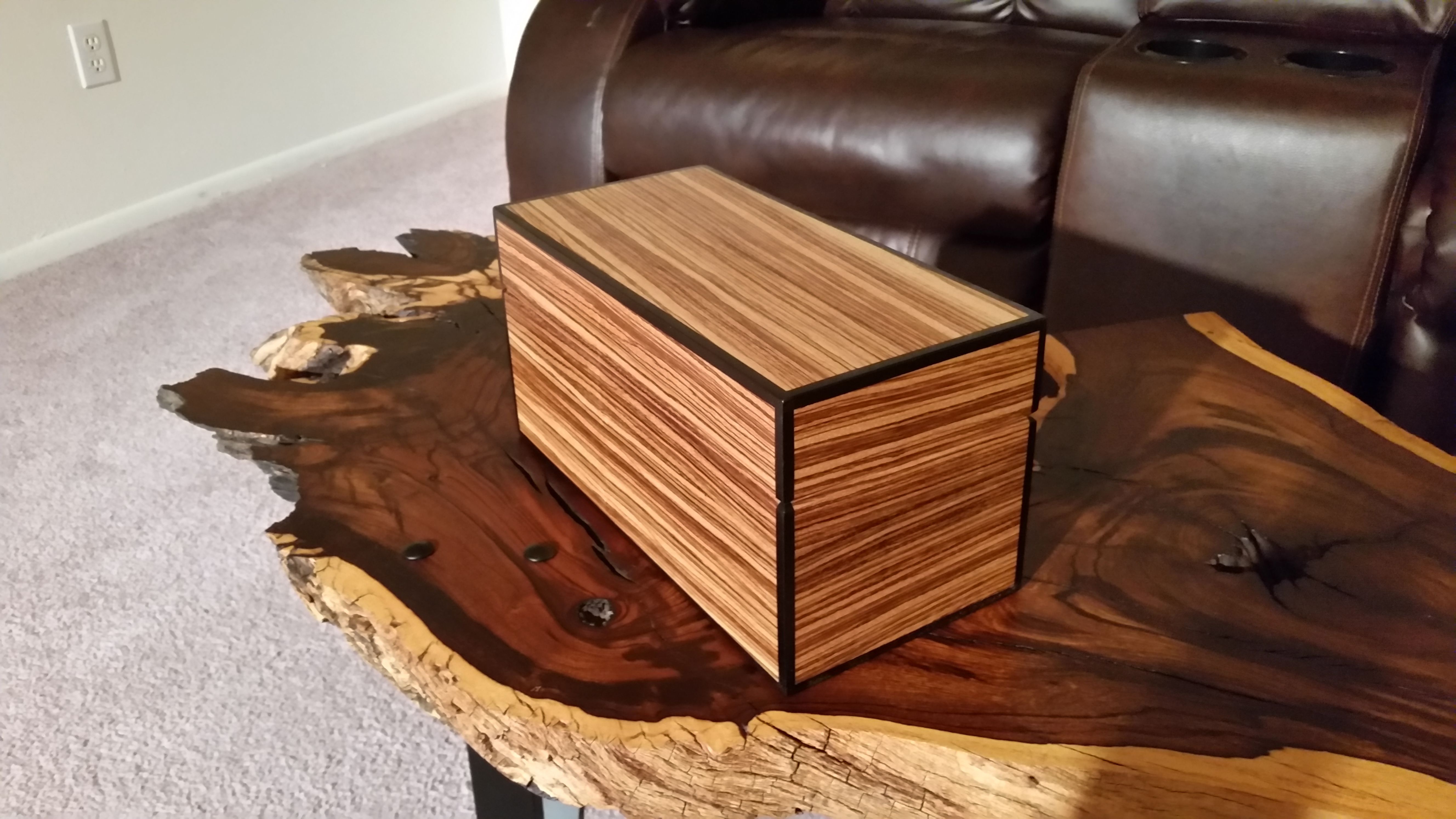 Custom Made Veneered Jewelry Box by Durmaj Designs