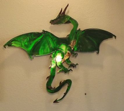 Custom Made European Dragon Metal Wall Art