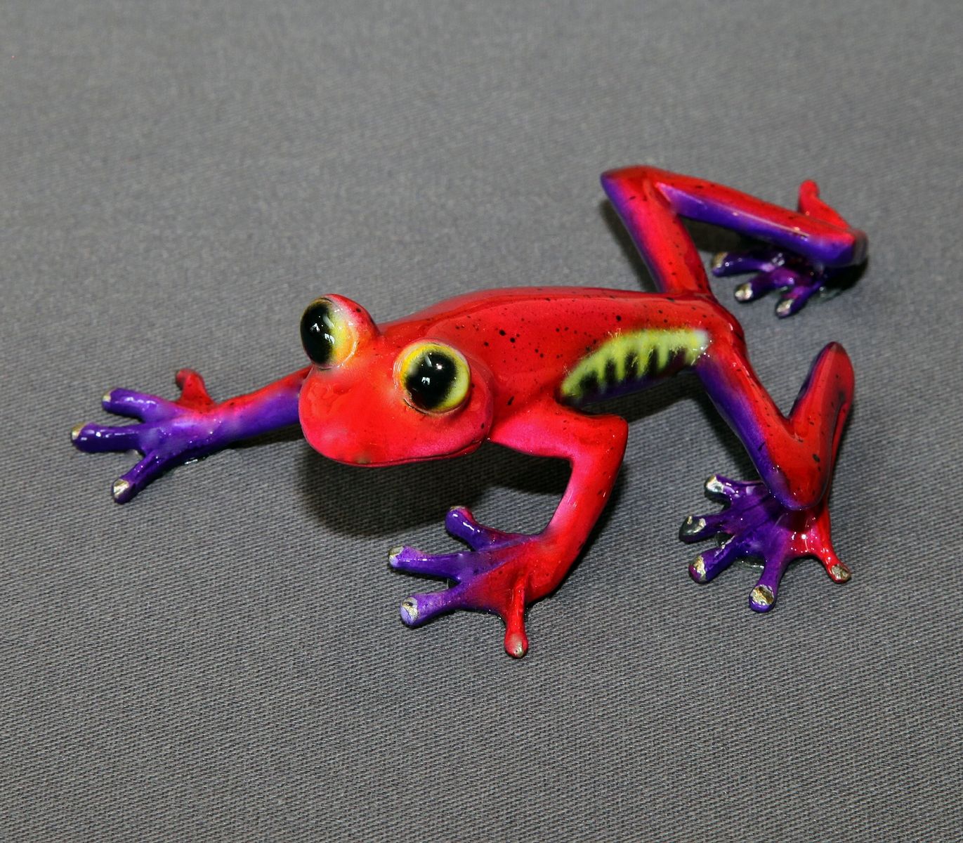 Buy Hand Made Fantastic Bronze Frog "Angelina" Sculpture Figurine Metal