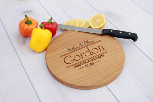 Custom Made Personalized Cutting Board, Engraved Cutting Board, Custom Wedding Gift – Cbr-Wo-Gordon