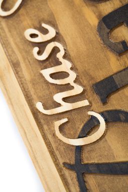 Custom Made Personalized Family Name Sign Wedding Gift Custom Carved Wooden Signs Anniversary Gift Wood Plaque