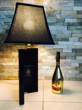 Custom Made Ace Of Spades Champagne Lamp/Bottle And Book Included.