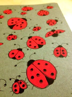 Custom Made Ladybug Hand Illustrated Moleskine Notebook