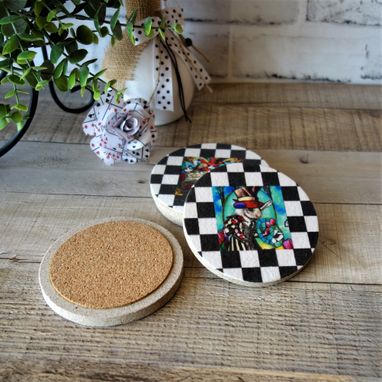 Buy Hand Made Alice In Wonderland Decor Coaster Set White Rabbit