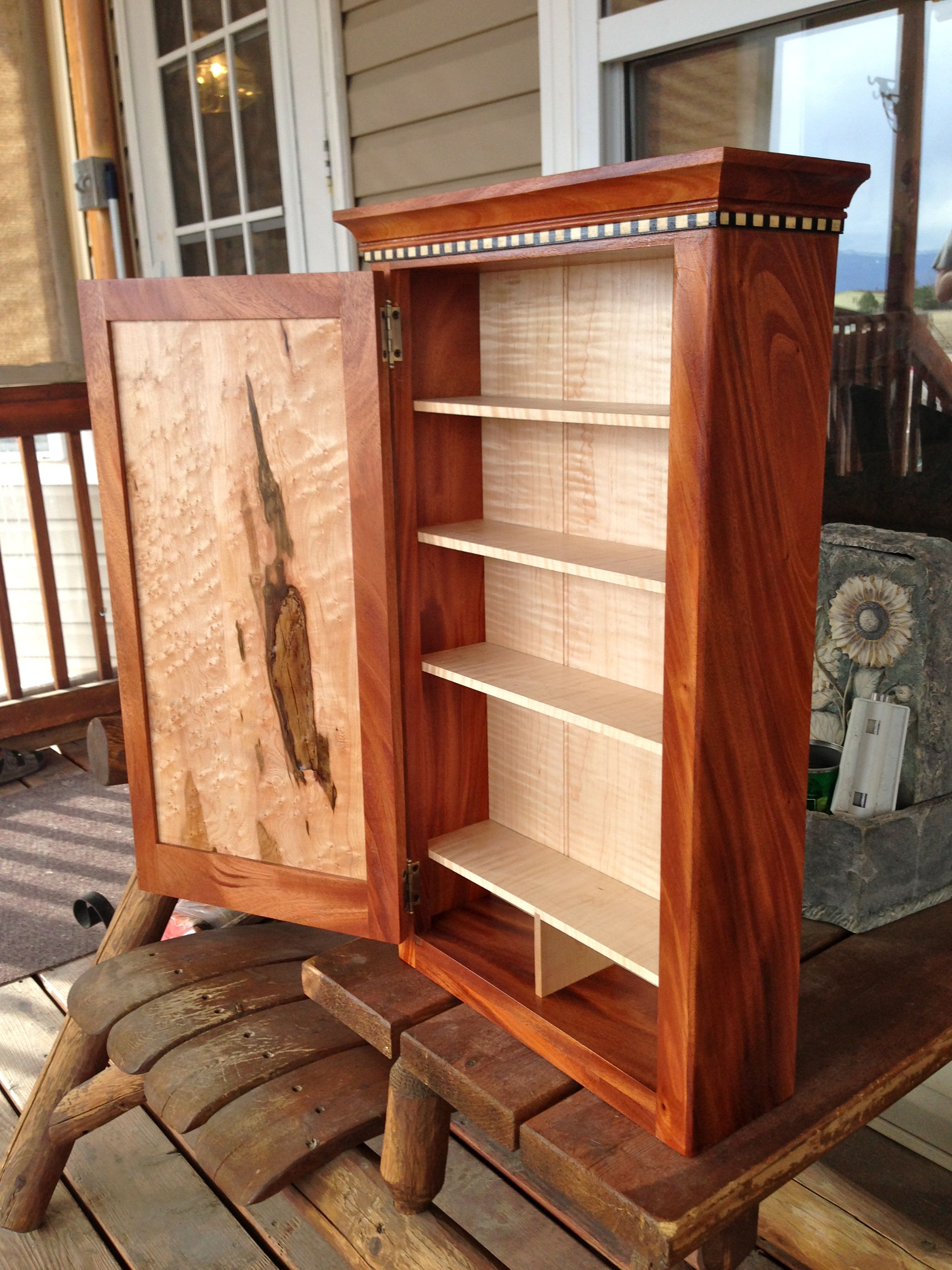 Hand Made Small Custom Cabinet by Cole Brockman Handcrafted Wood 