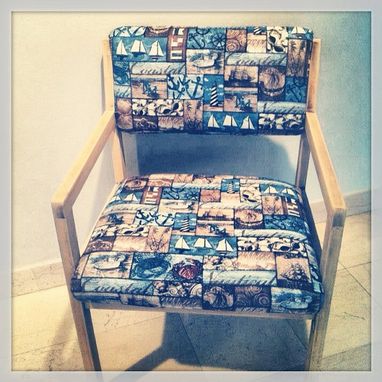 Custom Made Set Of 2 Decorative Nautical Style Chairs