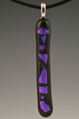 Custom Made Dichroic Fused Glass Pendant