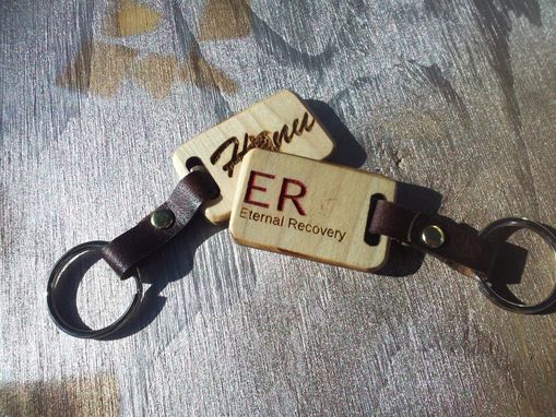 Custom Made Custom Laser Etched And Paintfilled Key Chain