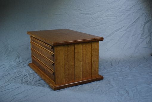 Custom Made Solid Quartersawn White Oak Four Drawer Jewelry Box