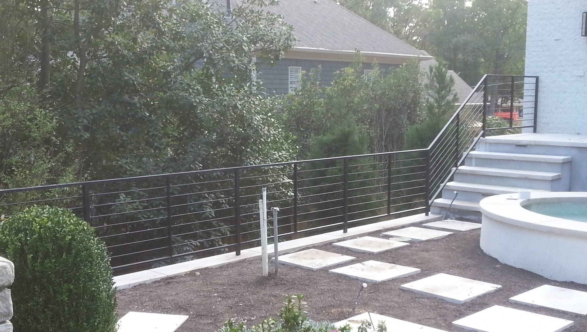 Custom Made Exterior Steel Handrail by Mill &