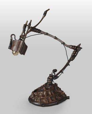 Custom Made Vertebrae Lamp