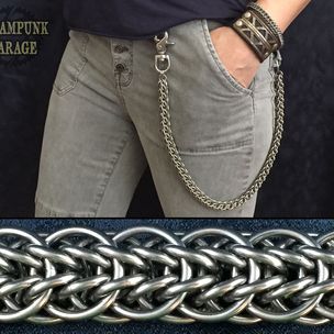 Stainless Steel Fire Wyrm Handmade Chainmaille Bracelet