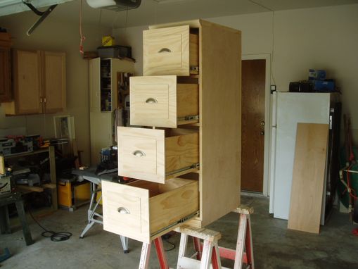 Custom Made 4 Drawer File Cabinet