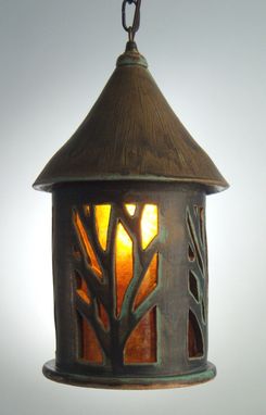 Custom Made Tall "Tree" Hanging Pendant Lamp