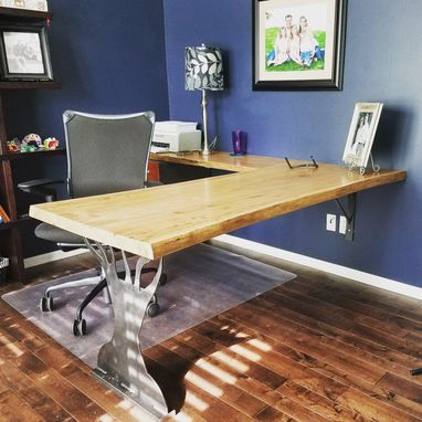 Custom Made Live Edge White Oak Desk