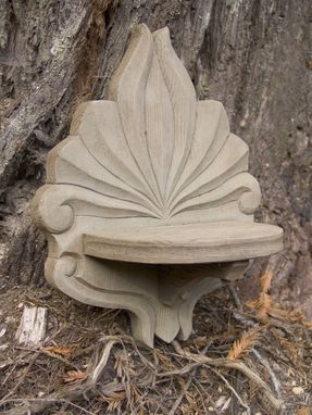 Custom Made Hand-Carved Wall Sconce