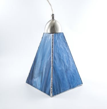 Custom Made Custom Hanging Pendant Lights - Pearl Opal Art Glass
