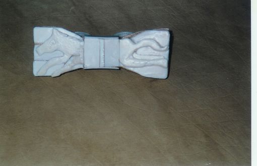 Custom Made Novelty Bow Tie - Ivory Horse Wood