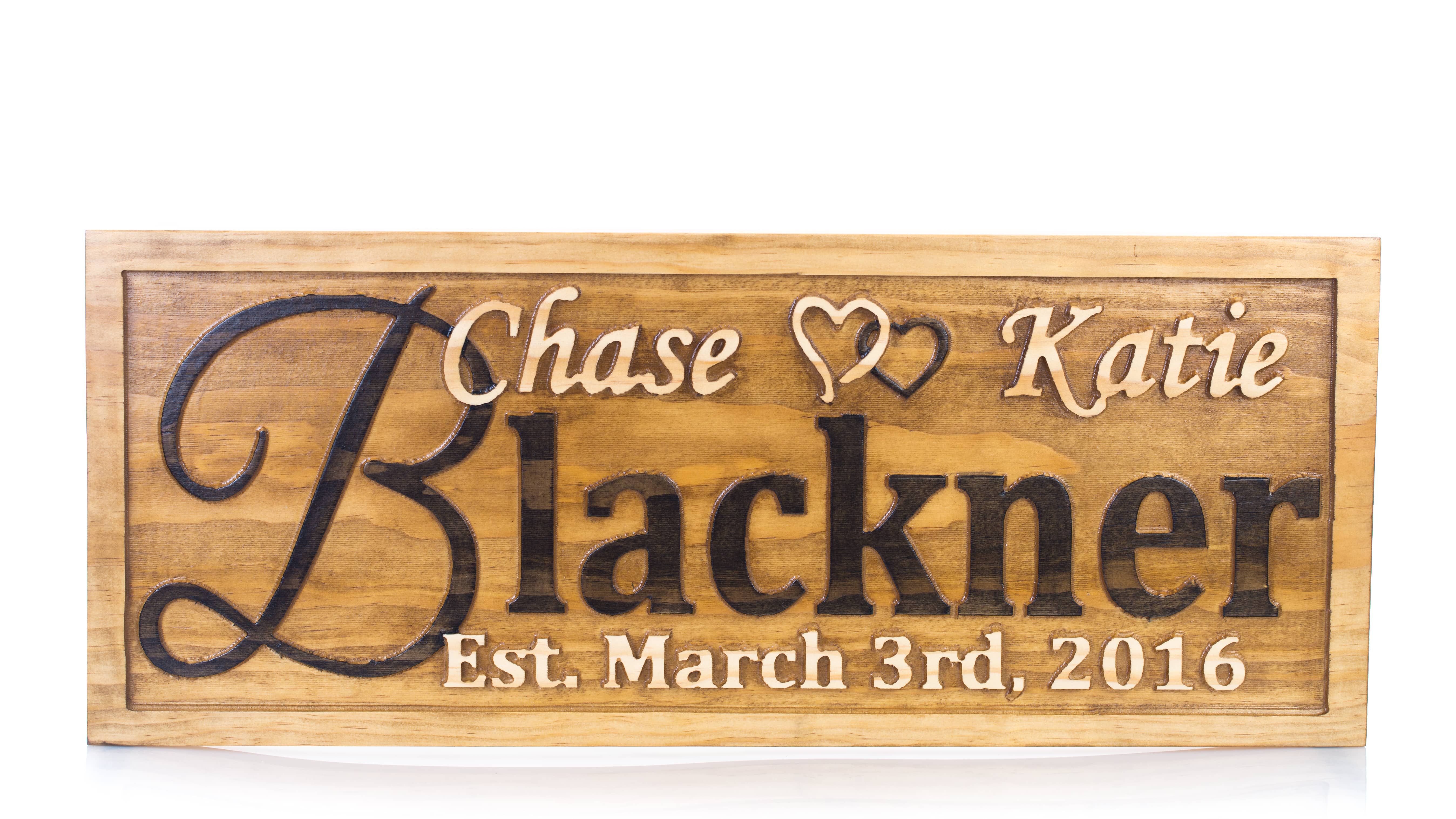 A Handmade Personalized Wedding Gift Family Name Sign Custom A Handmade Personalized Wedding Gift Family Name Sign Custom Carved Wooden Signs Anniversary Wood Plaque Made To Order From Can Creations Llc