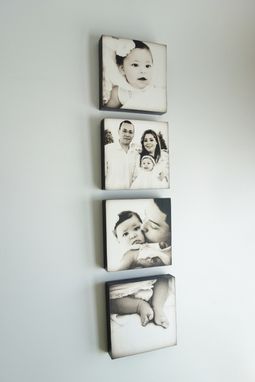 Custom Made Custom Photo Art, Family Portrait, Set Of 4
