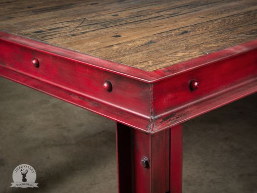 Custom Made Industrial Modern Reclaimed Wood Conference Table
